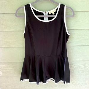 Black Peplum Top